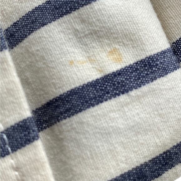 Market & Spruce Cream and Blue Stripe Jacket Size Small - Picture 10 of 12